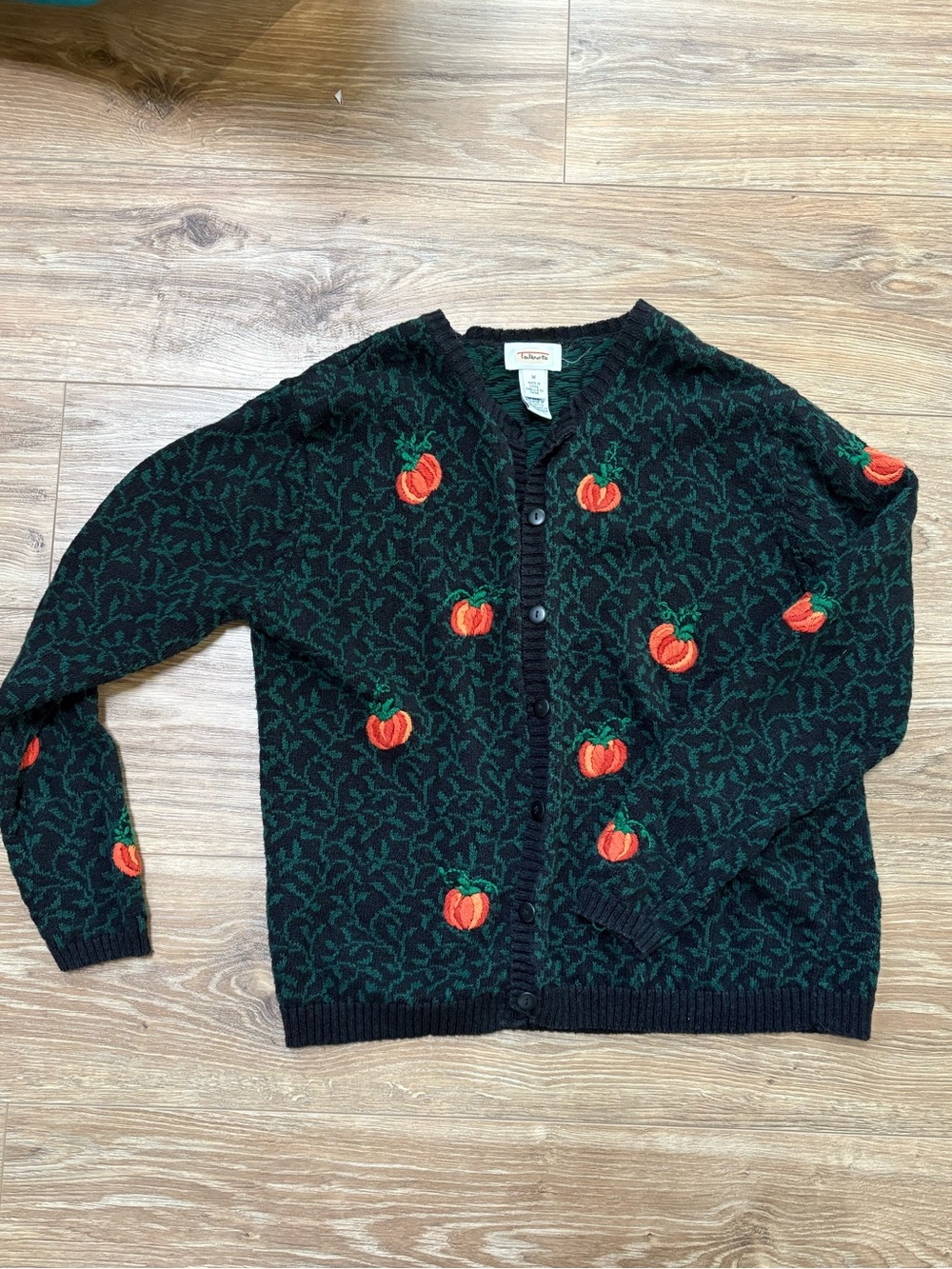 Vintage Talbots Pumpkin Cardigan